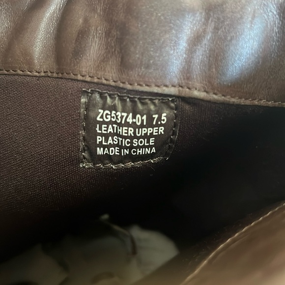 ZIGIBew York Leather Western Heel Booties Boots Size 7.5 - Picture 15 of 16